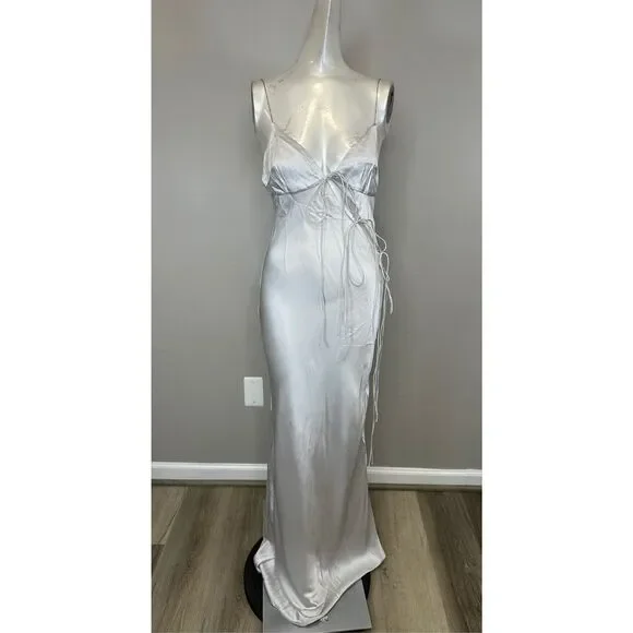 christopher esber slope tie silk dress Christopher Esber Slope Self-Tie Silk Dress